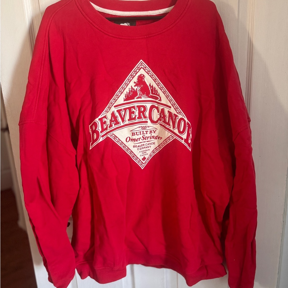 Roots Red Knit Top